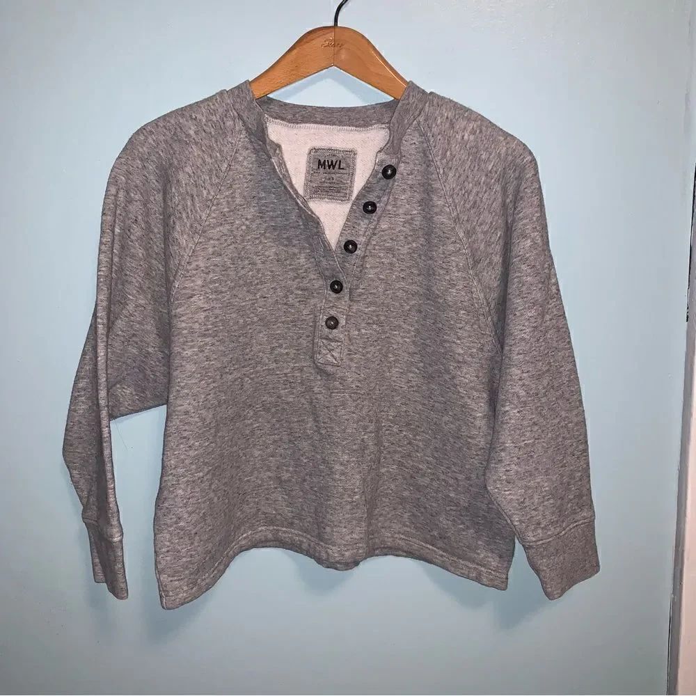 MWL MADEWELL 3/4 Button Pullover Small